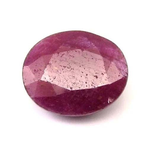 5.9Ct Natural Untreated Ruby Oval Faceted Gemstone