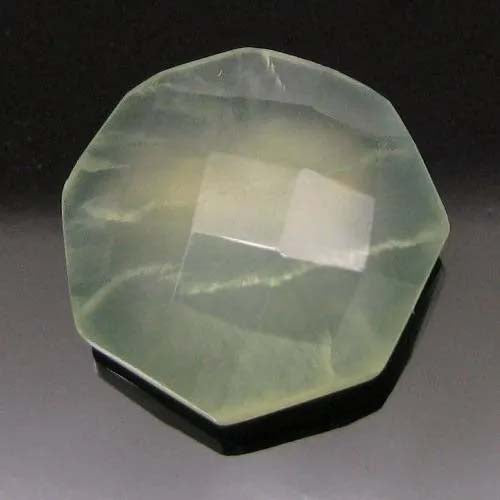 9.6Ct Natural Prehnite Octagon Shape Faceted Gemstone