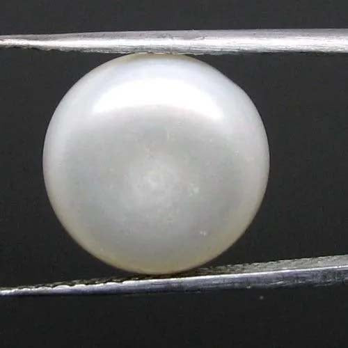 Certified 9.85Ct Natural Real Round White Pearl for Moon