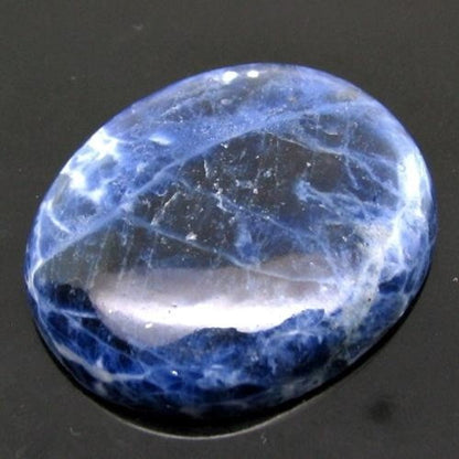 45.2Ct Natural Picture Sodalite Oval Cabochon Gemstone