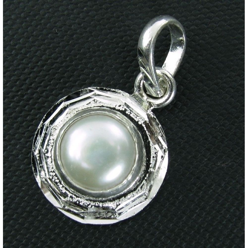 RASHI-RATNA-PURE-SILVER-PENDANT-WHITE-PEARL-MOTI-BIRTH-STONE-RATAN