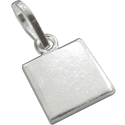 Pure Silver Square Piece (Chokor) Pendant for Lal kitab upay