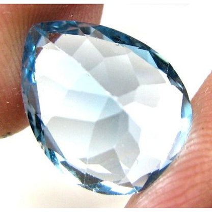 40pc 3mm Blue Topaz Princess cut Gems wholesale lot