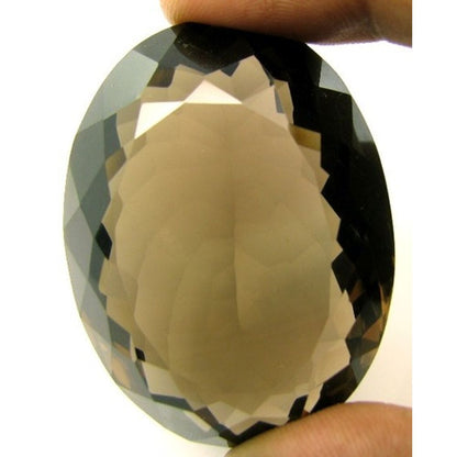 SUPERB-A-+-HUGE-RARE-Fine-260.8Ct-Oval-Cut-Smoky-Quartz-Crystal-Gem