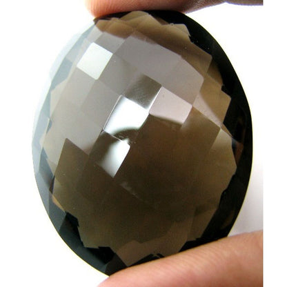 CLASSIC LARGE Fine 164Ct Oval Cut Smoky Quartz Crystal Gemstone