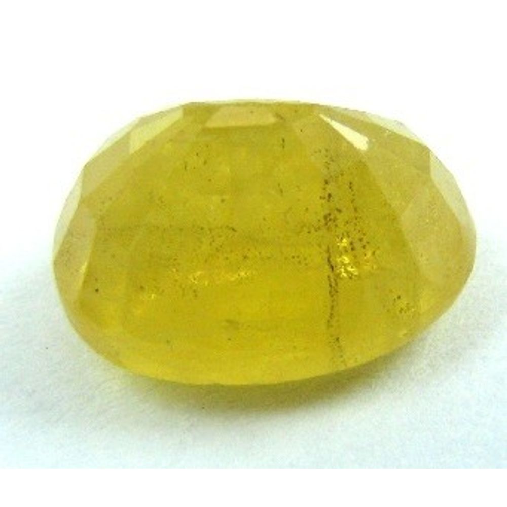 Mind Blowing 6.5Ct Natural Precious Yellow Sapphire Pukhraj Oval Faceted Gemstone