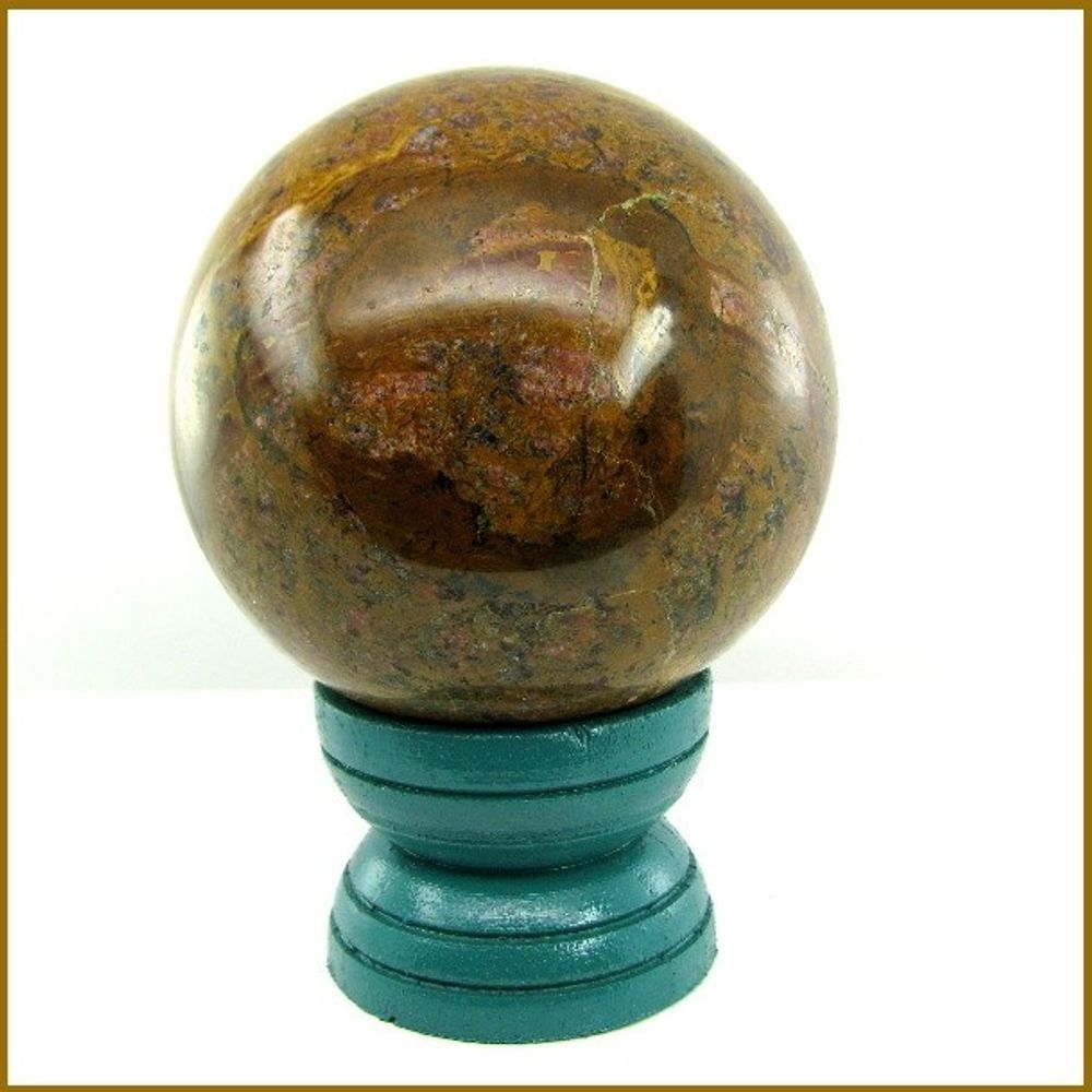 NaturalL Moss Agate Gemstone Sphere Crystal Healing Ball