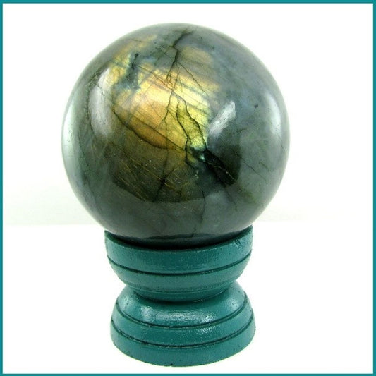 Natural Labradorite Gemstone Sphere Crystal Healing Ball