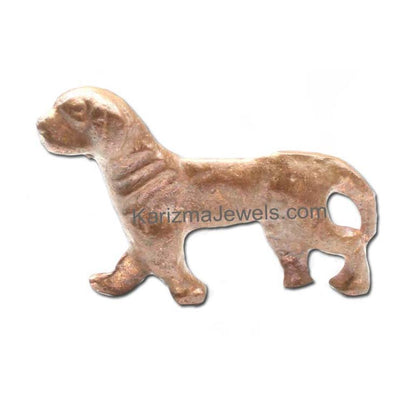 Pure Copper Dog for Astrology Lal Kitab and red book remedies