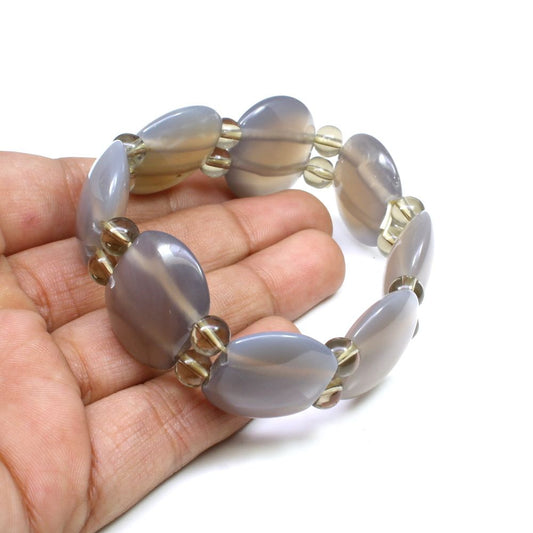 Natural Gemstone Beads Stretchable Bracelet