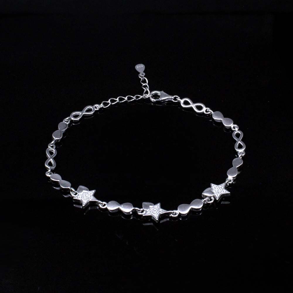 99% Casual Wear 15 cm Ladies Sterling Silver Bracelets, 100g at Rs  1560/piece in Rajkot