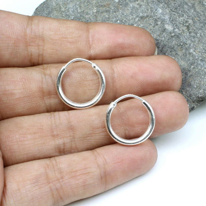 Sterling Silver Plain Earrings