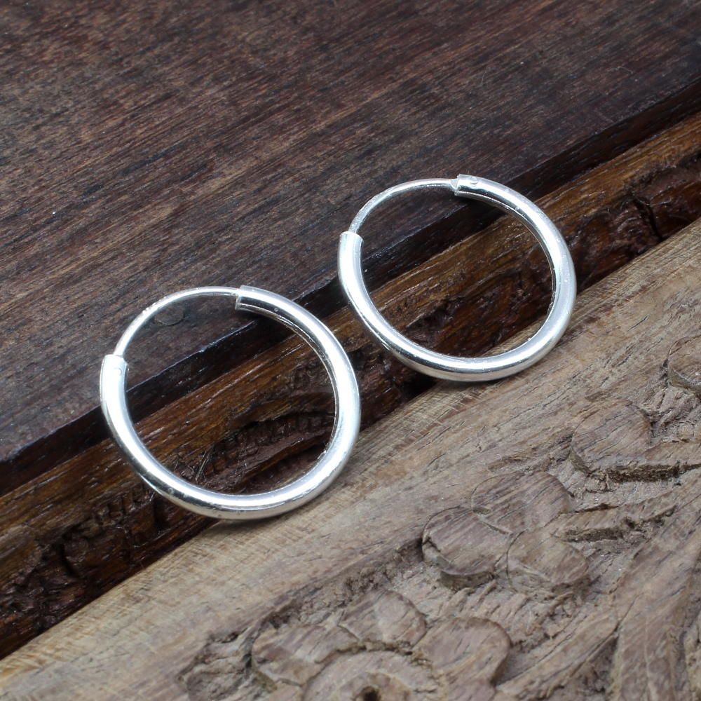 925 Real Silver Plain Earrings