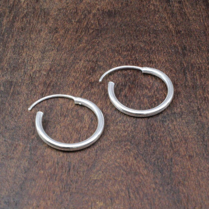 925 Real Silver Plain Earrings