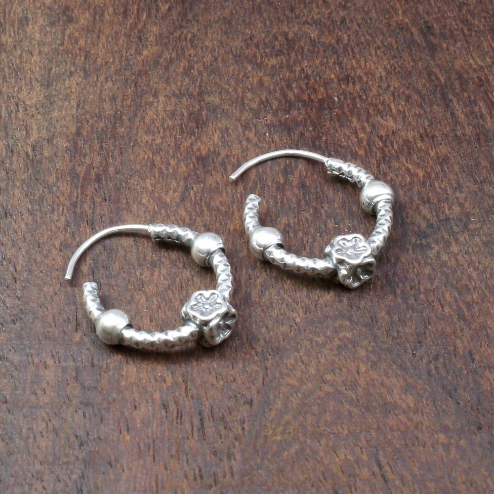 Indian Traditional Silver Earrings