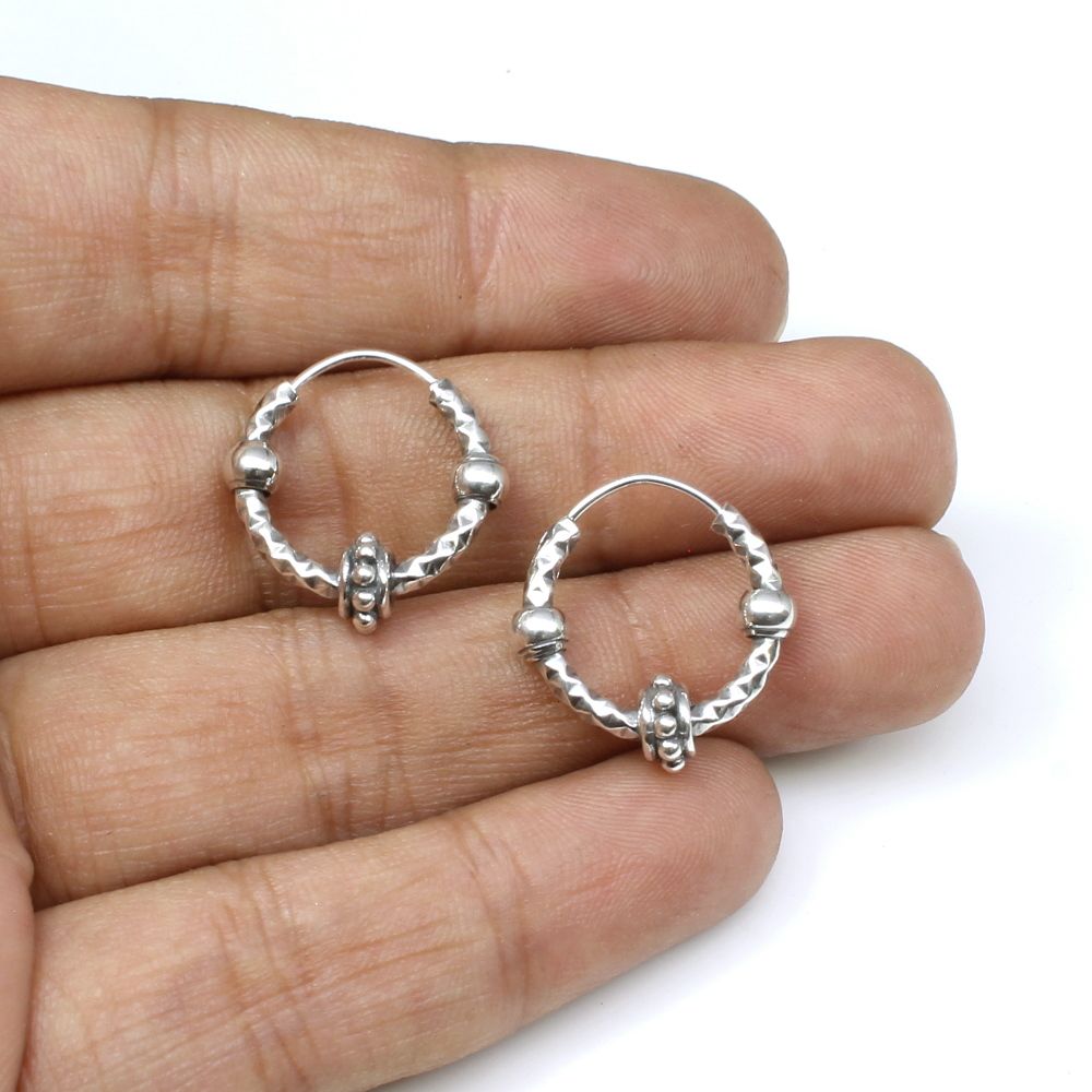 silver earings