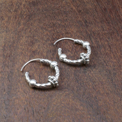 Silver Oxidized Earrings