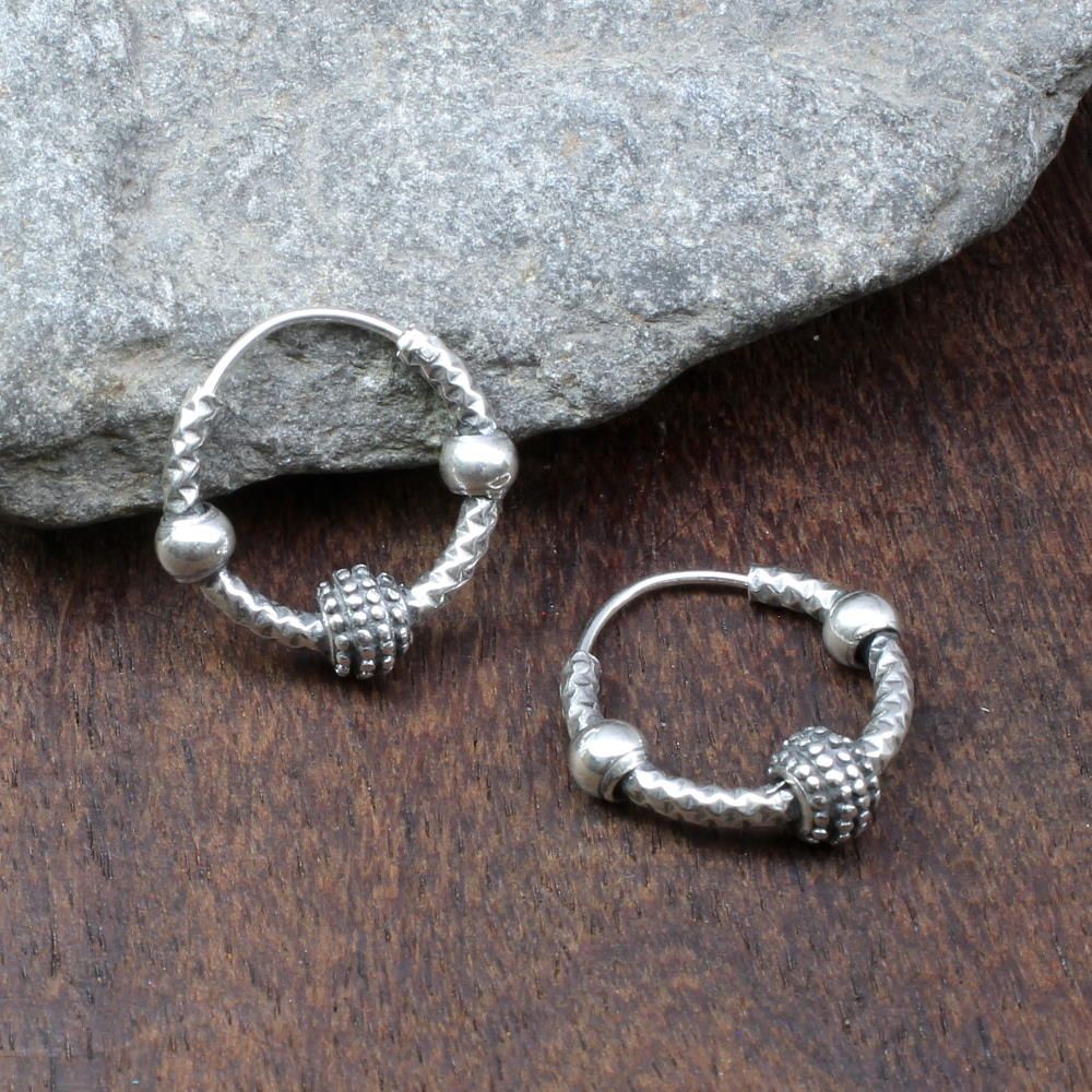 Oxidized 925 Sterling Silver Earrings – Karizma Jewels