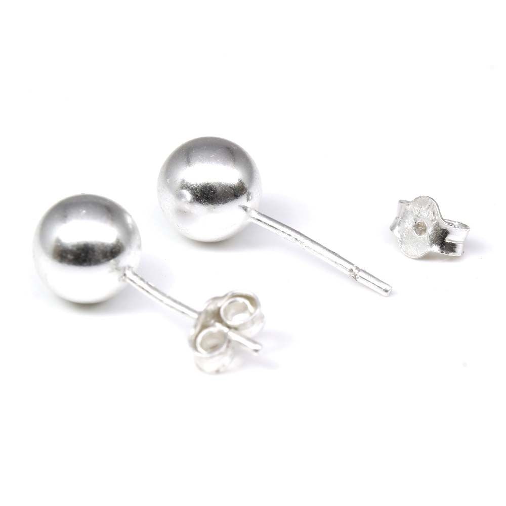 Girls Silver  Earrings with Push Back