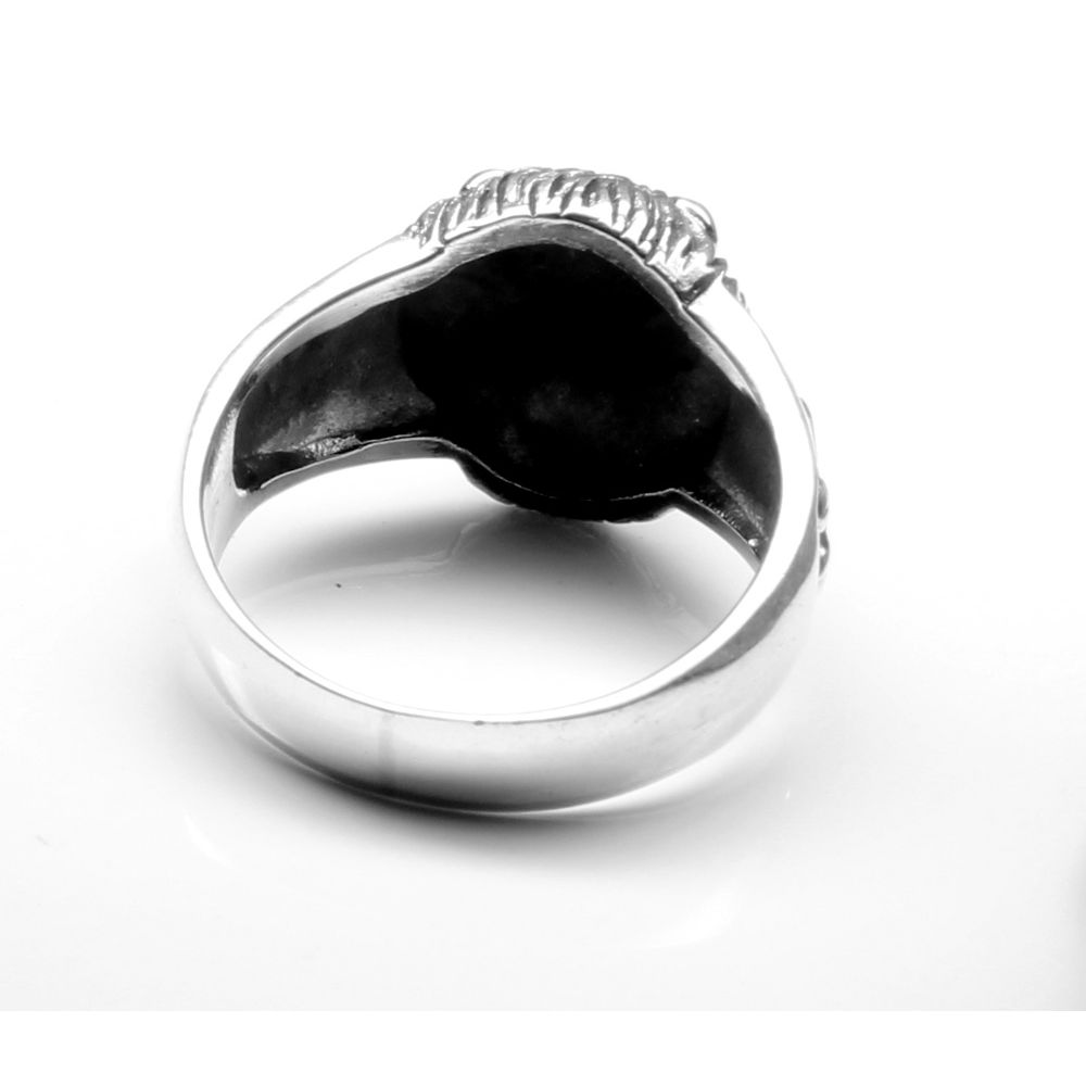 Oxidized 925 Sterling Silver Unisex Ring