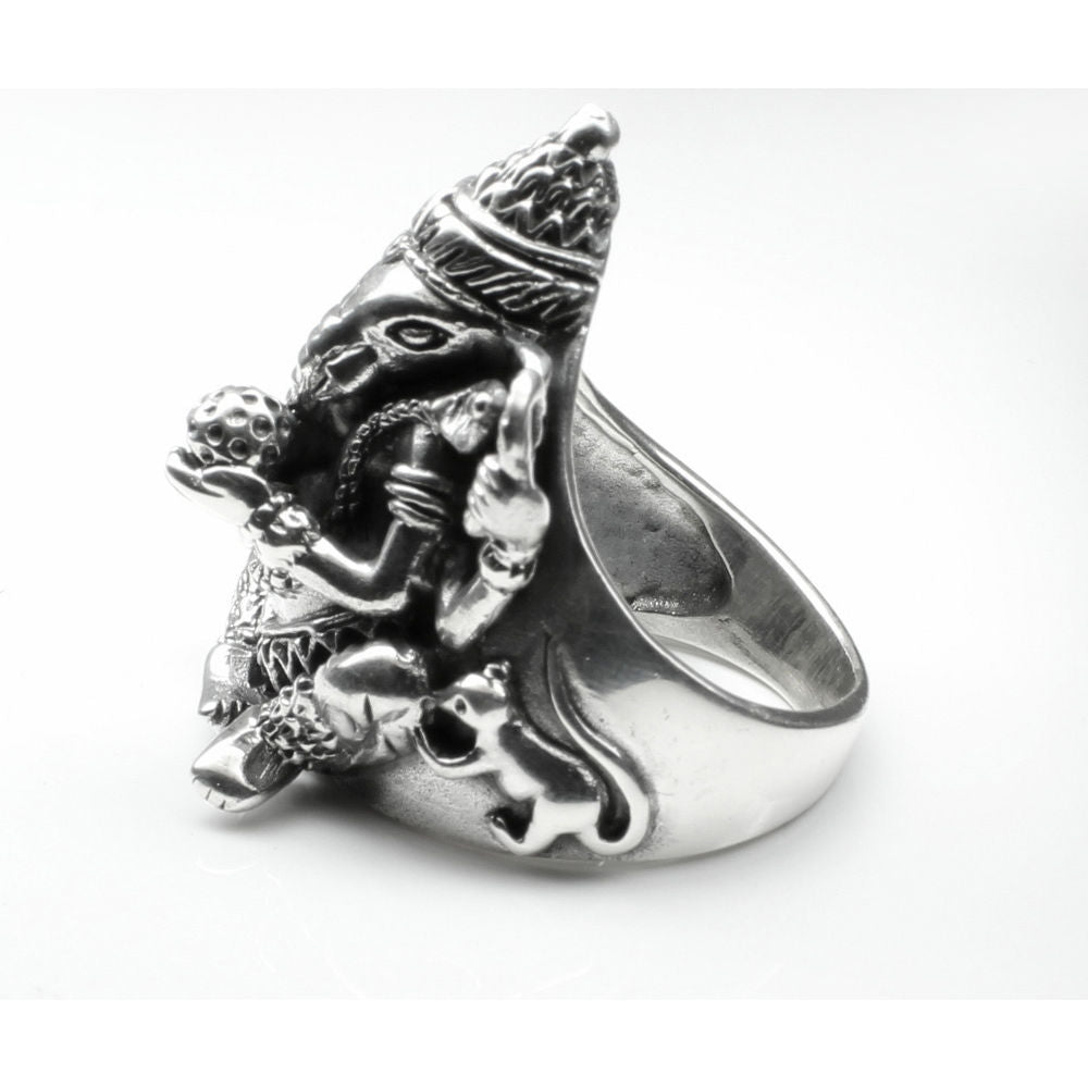 Oxidized 925 Sterling Silver Unisex Ring