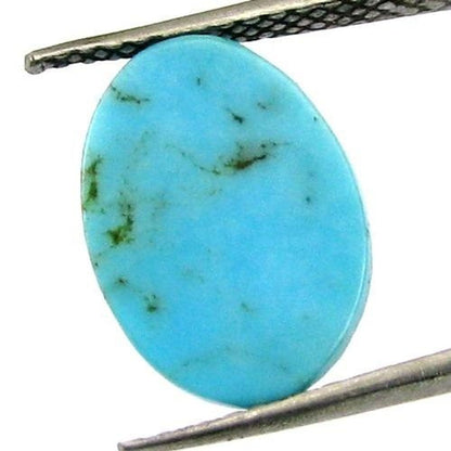 5.1Ct Natural Blue Mexican Turquoise Oval Faceted Gemstone