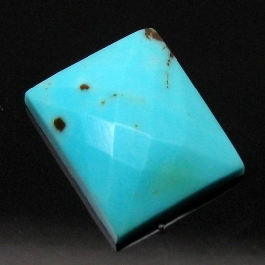 4Ct-Natural-Blue-Turquoise-Checker-Rectangle-Faceted-Gemstone