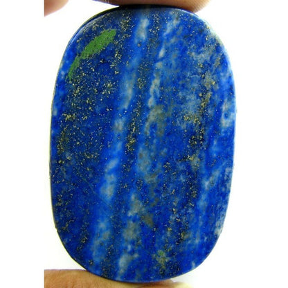 Natural Untreated Blue Lapis Lazuli Oval Shape Carved Gem