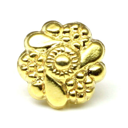 Fashion gold plated nose stud 18g