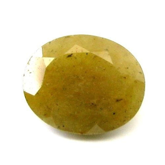 5.2Ct Natural Yellow Sapphire (Pukhraj) Oval Faceted Gemstone