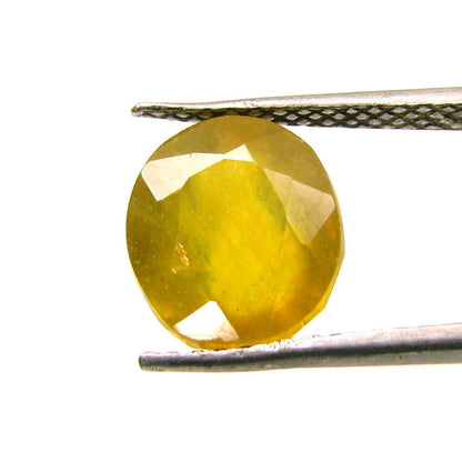 5.2Ct Natural Yellow Sapphire (Pukhraj) Oval Cut Gemstone for Jupitor Guru