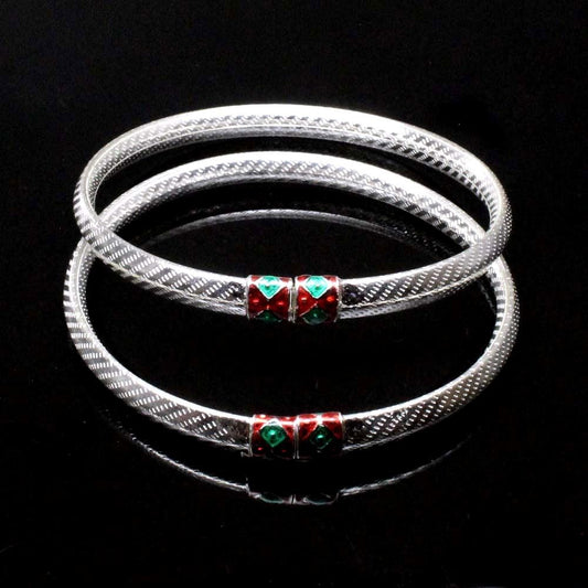 925 Real Silver Bangles Bracelet 6.5cm