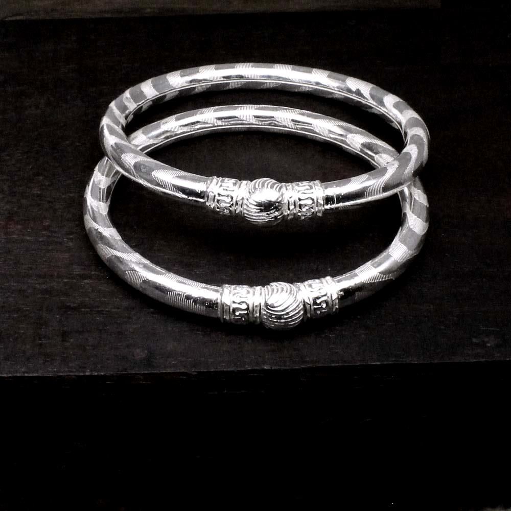 Real Silver Bangles Bracelet 5.7cm