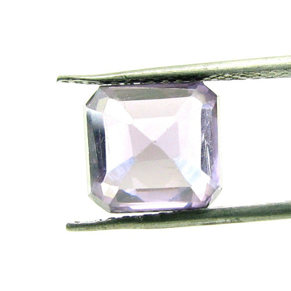 8Ct Light Purple Cubic Zirconia Rectangle Faceted Gemstone